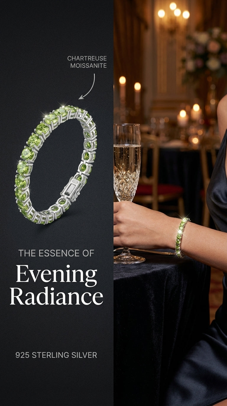 Elegant Chartreuse Diamond Bracelets