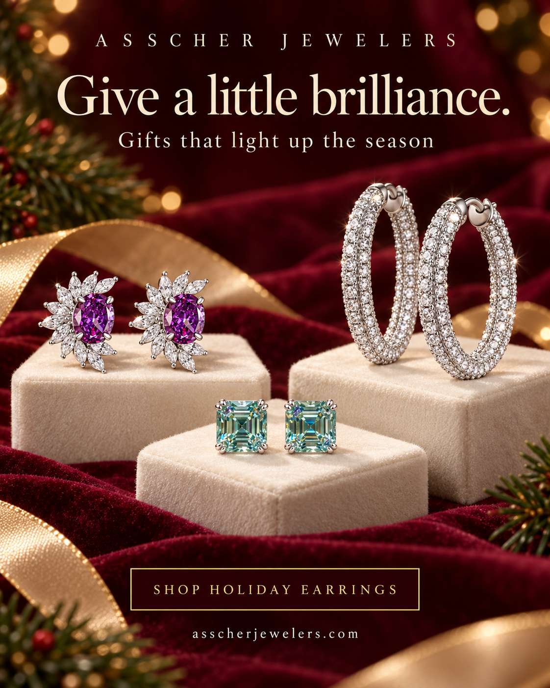 Give a little brilliance. Gifts that light up the season. Shop holiday earrings.